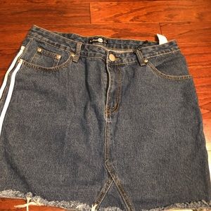 Blue Denim Mini Skirt
